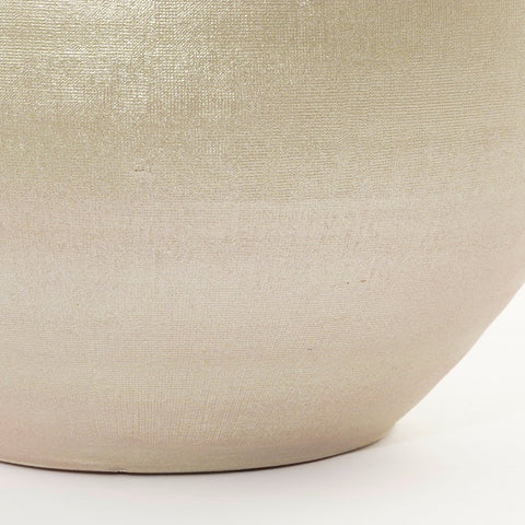 Douro Bloempot - H18 x Ø20 cm - Terracotta - Goud