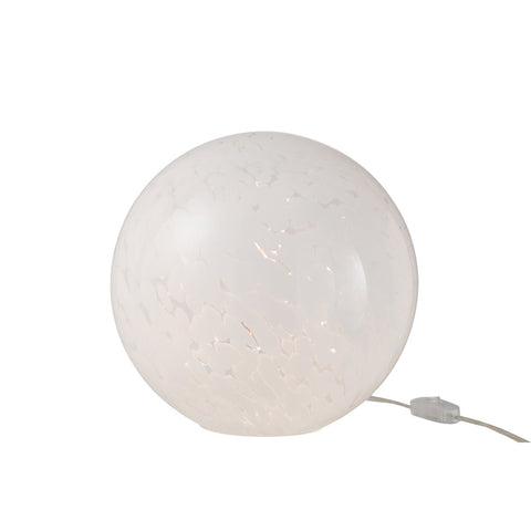 J-Line lamp Dany Vlekken Rond - glas - wit - large