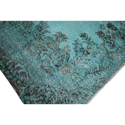 Turquoise vintage vloerkleed - 267x168 cm - HANDGEMAAKT