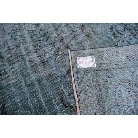 Turquoise vintage vloerkleed - 258x155 cm - HANDGEMAAKT