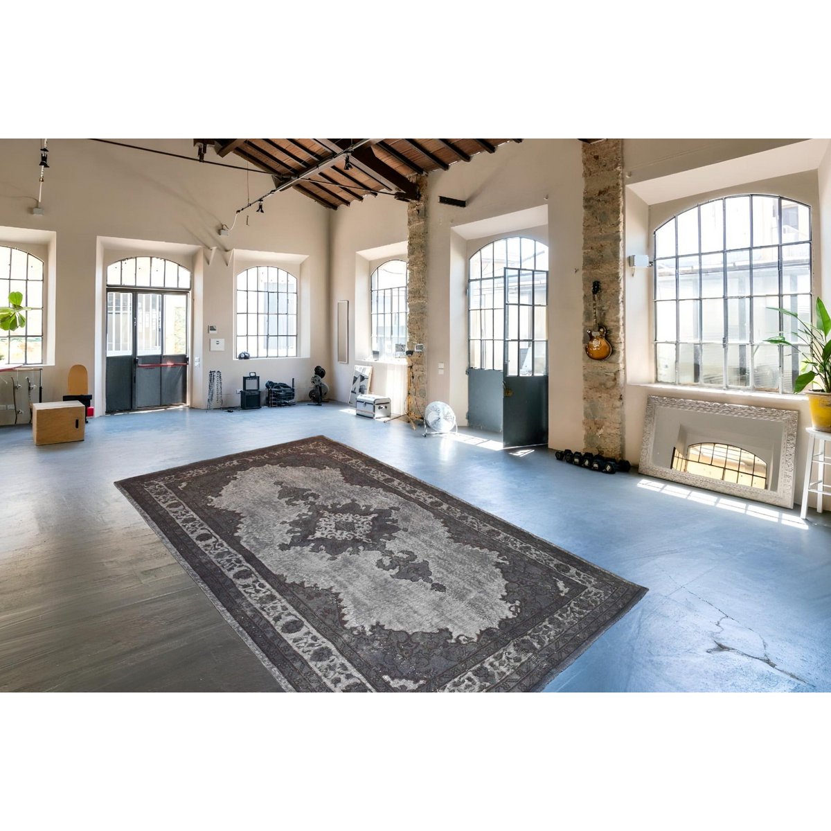 Carved vintage vloerkleed - 283x178 cm - HANDGEMAAKT