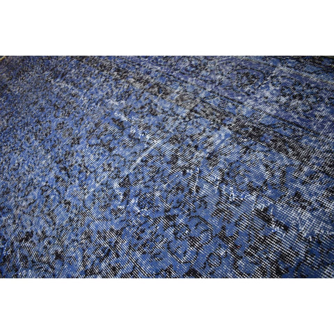 Blauw vintage vloerkleed - 315x204 cm - HANDGEMAAKT