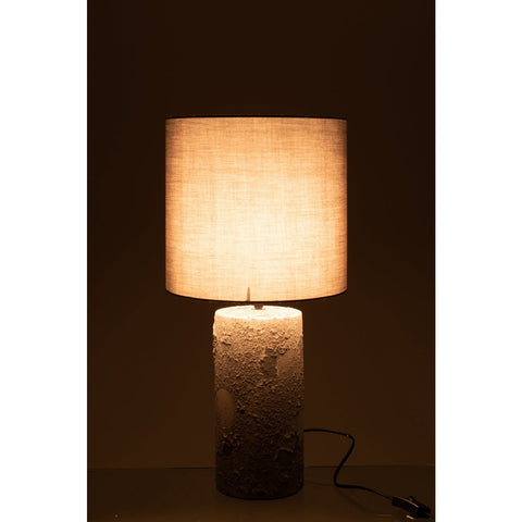 J-Line lamp Greta - aardewerk - grijs - small