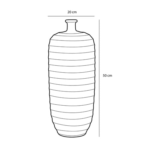 Bellia Fles Vaas - H50 x Ø20 cm - Oker