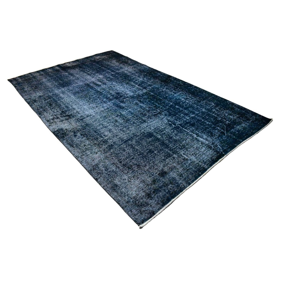 Blauw vintage vloerkleed - 285x176 cm - HANDGEMAAKT