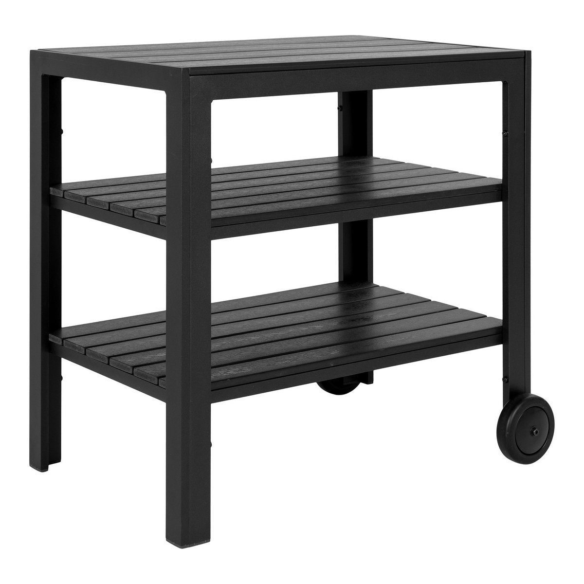 Taormina Theewagen - Theewagen, aluminium/niet-hout, zwart, 3 planken