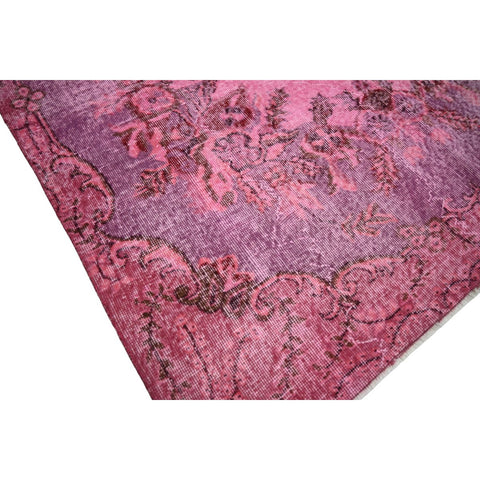 Roze vintage vloerkleed - 270x156 cm - HANDGEMAAKT