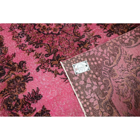 Roze vintage vloerkleed - 270x160 cm - HANDGEMAAKT