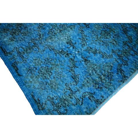 Blauw vintage vloerkleed - 195x132 cm - HANDGEMAAKT