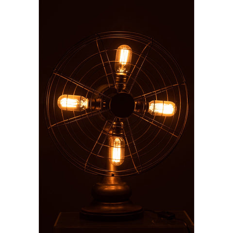 J-Line lamp Ventilator - metaal - bruin