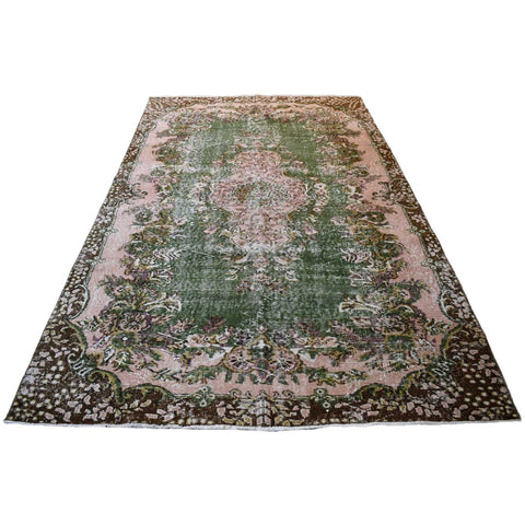 Boho vintage vloerkleed - 265x166 cm - HANDGEMAAKT