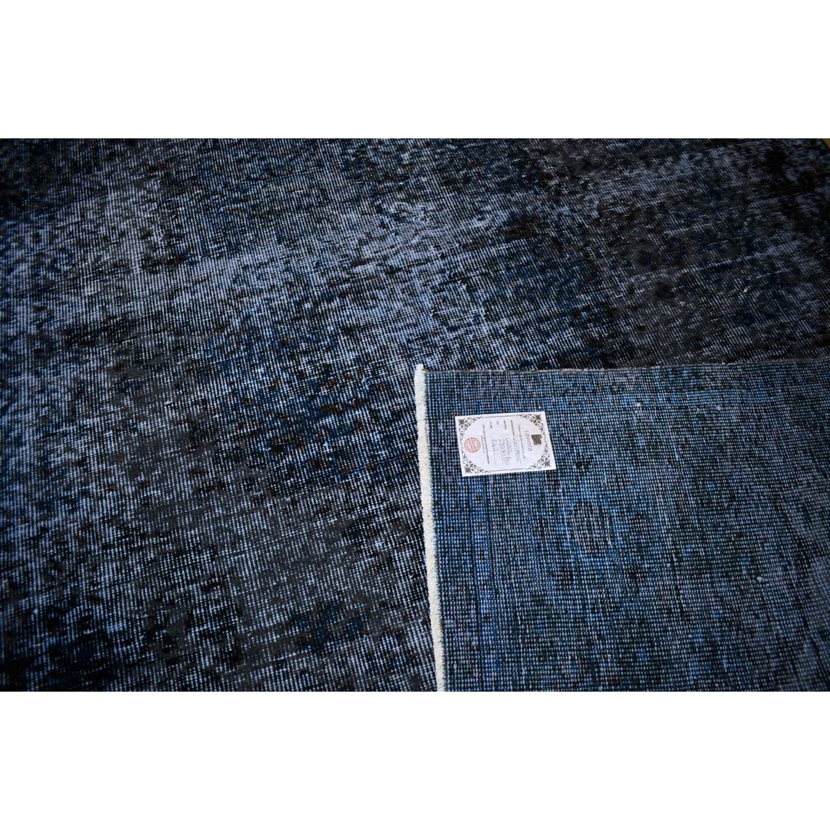 Blauw vintage vloerkleed - 270x160 cm - HANDGEMAAKT