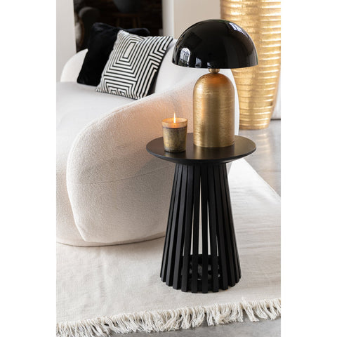 J-Line Lamp Mush Metaal Goud/Zwart