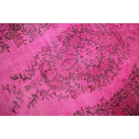 Roze vintage vloerkleed - 290x180 cm - HANDGEMAAKT