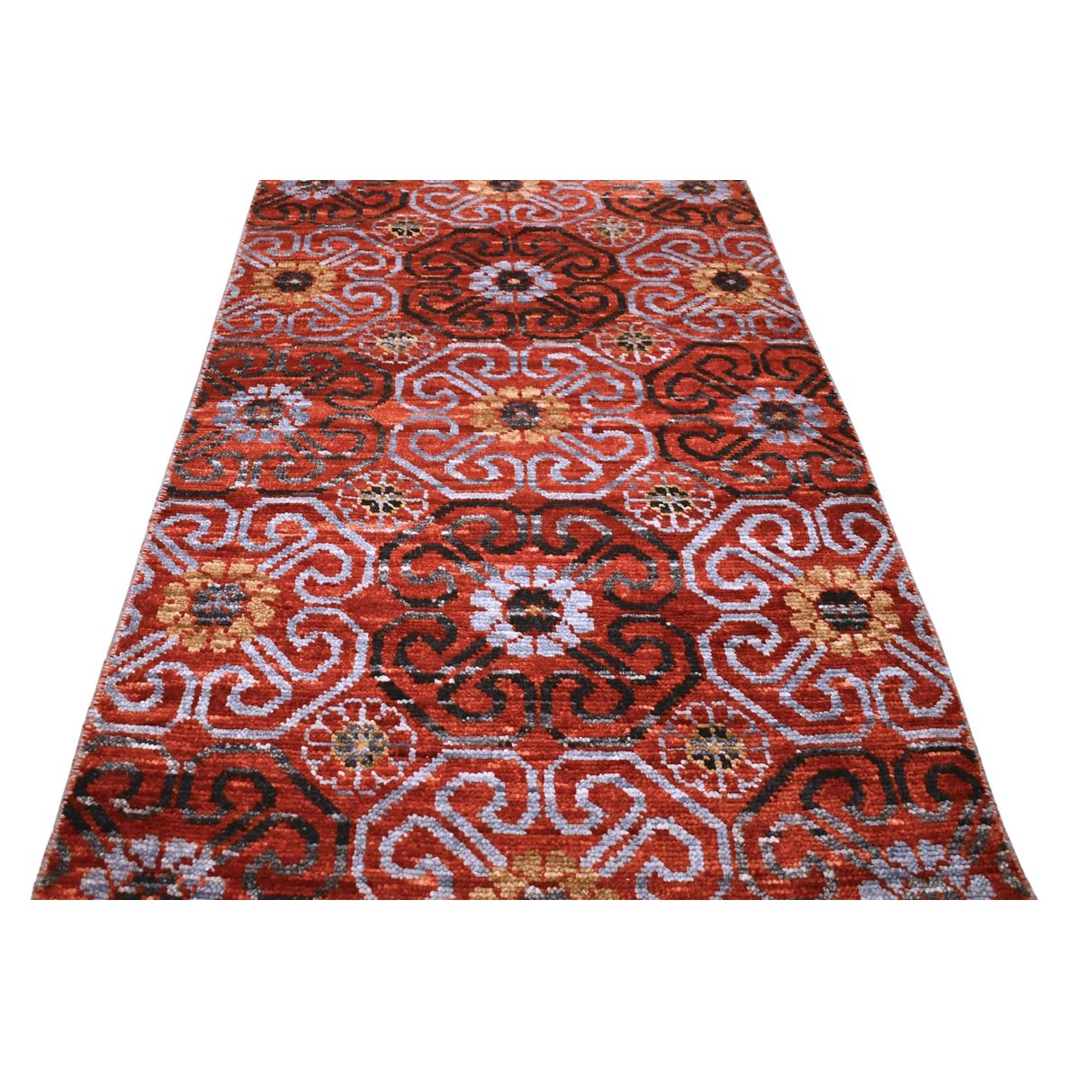 Modern art deco vloerkleed - 155x96 cm - HANDGEMAAKT