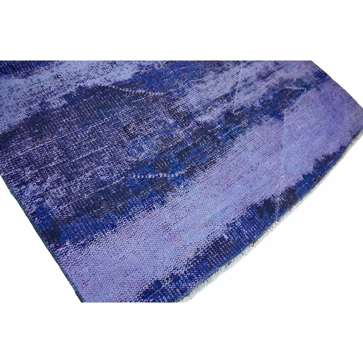 Blauw vintage vloerkleed - 274x114 cm - HANDGEMAAKT