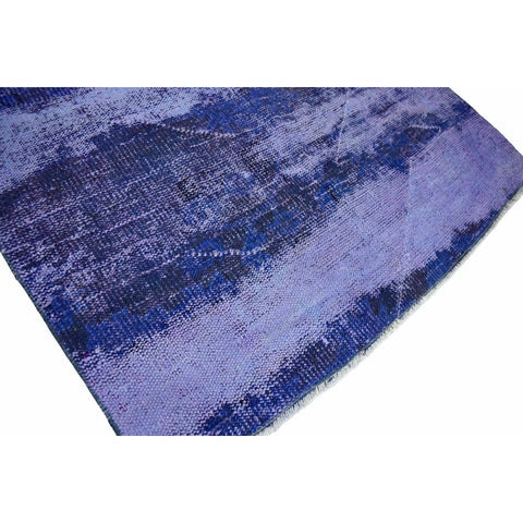 Blauw vintage vloerkleed - 274x114 cm - HANDGEMAAKT