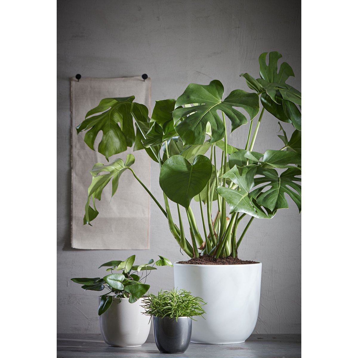Tusca Bloempot - H32 x Ø35 cm - Wit