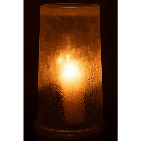 J-Line lantaarn Suiker Glas Wit Extra Large