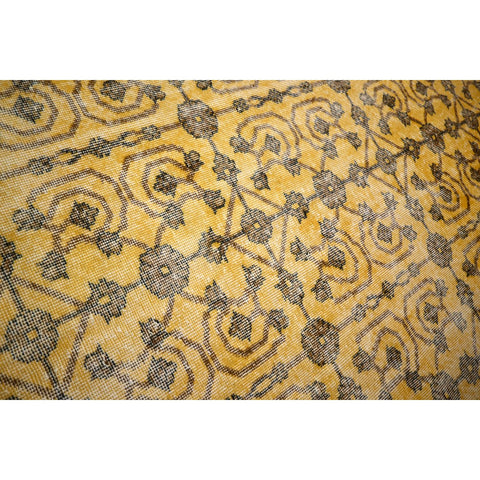 Geel vintage vloerkleed - 267x163 cm - HANDGEMAAKT