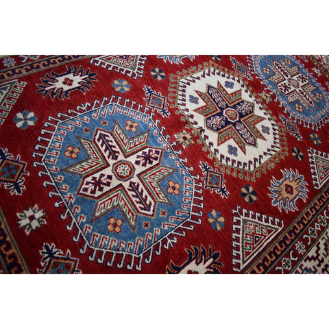Rood kazak vloerkleed - 270x184 cm - HANDGEMAAKT
