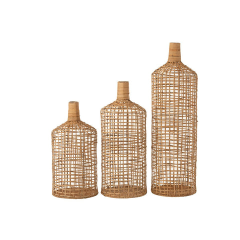 J-Line vaas Decoratie - bamboe - naturel