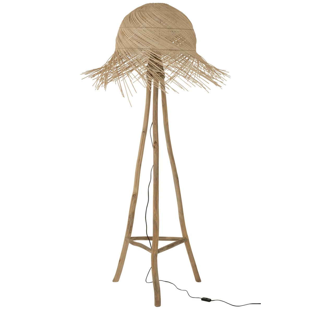 J-Line staanlamp Takken - jute - naturel