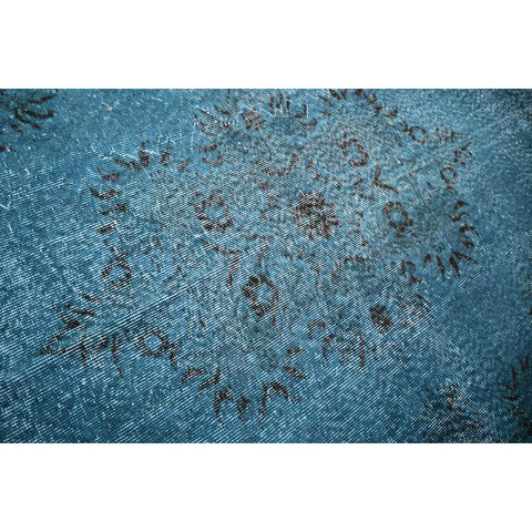 Blauw vintage vloerkleed - 270x158 cm - HANDGEMAAKT