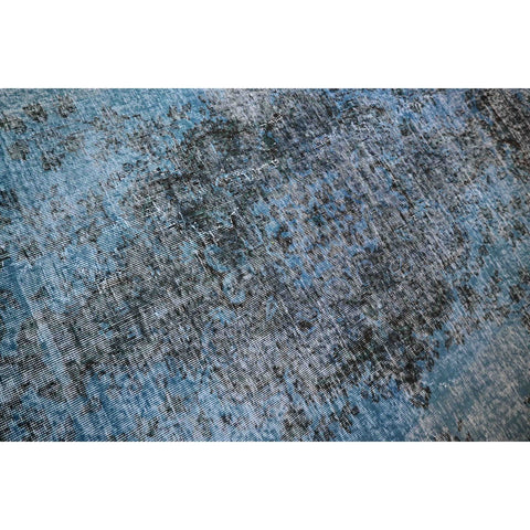 Blauw vintage vloerkleed - 293x197 cm - HANDGEMAAKT