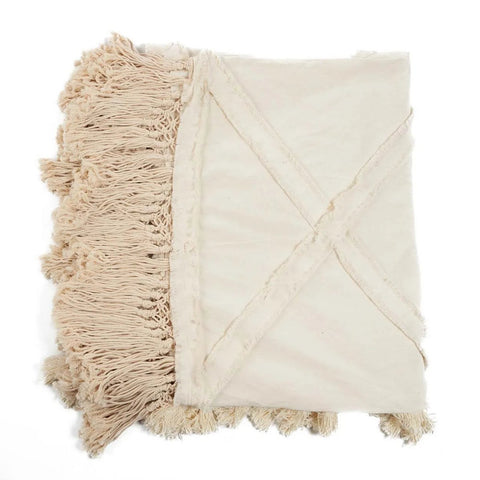 De Berber Bedsprei - Naturel