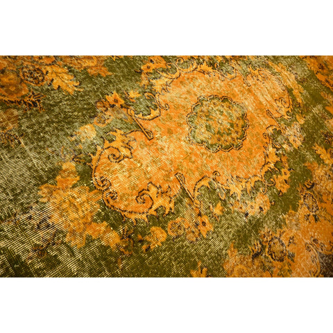 Geel vintage vloerkleed - 244x176 cm - HANDGEMAAKT