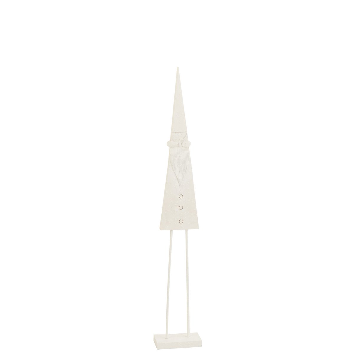 J-Line kerstfiguur Op Voet - hout - wit - medium