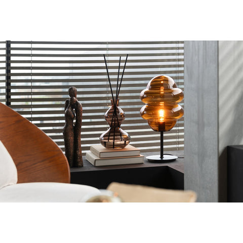 J-Line Tafellamp Honinglepel Glas Bruin