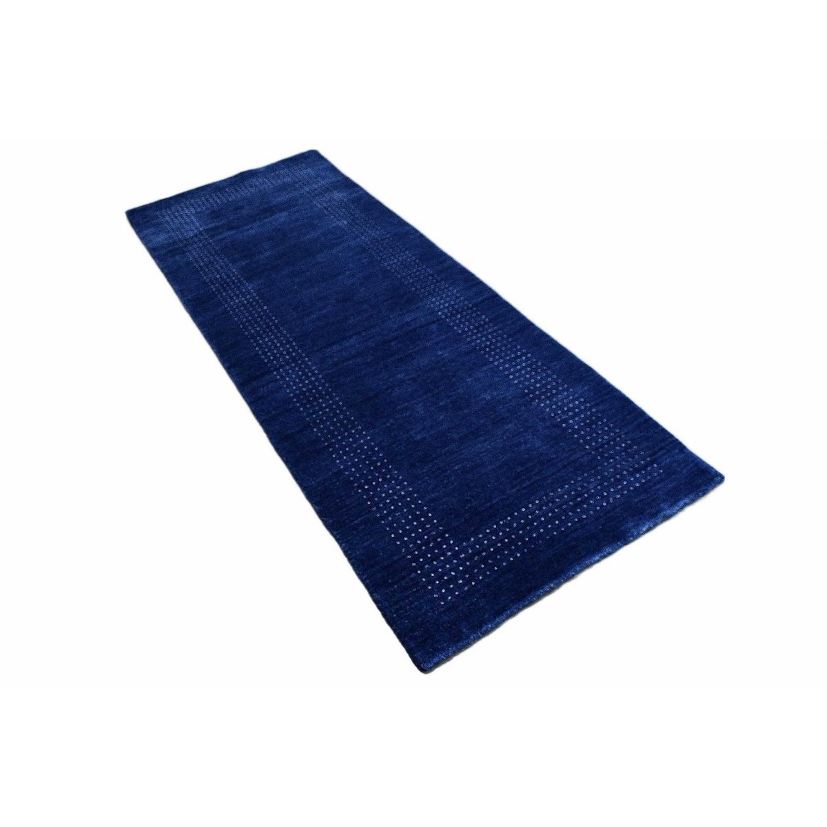 Blauwe Gabbeh loper - 198x70 cm - HANDGEMAAKT