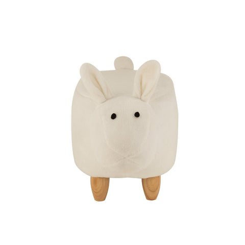 J-Line Kinderstoel Schaap - Hout/Textiel - Ivoor - 66x32x46cm