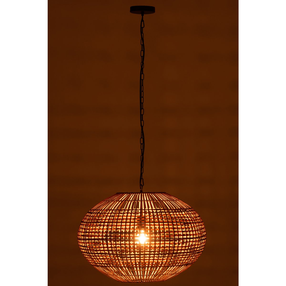 J-Line Rattan hanglamp - jute - naturel