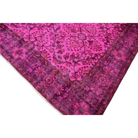 Roze vintage vloerkleed - 265x145 cm - HANDGEMAAKT