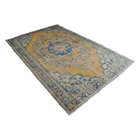 Boho vintage vloerkleed - 277x171 cm - HANDGEMAAKT