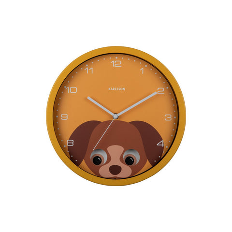 Wandklok Kiekeboe Hond