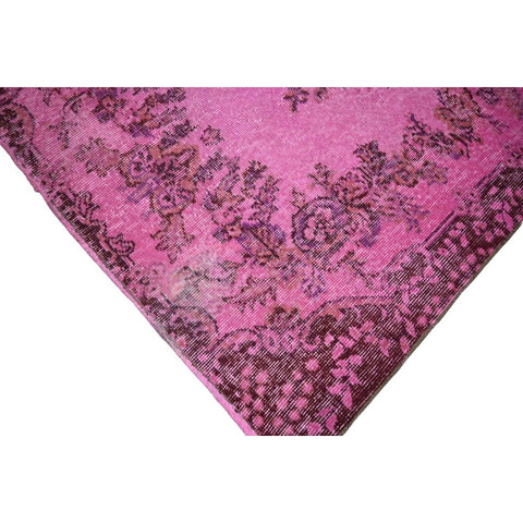 Roze vintage vloerkleed - 186x110 cm - HANDGEMAAKT