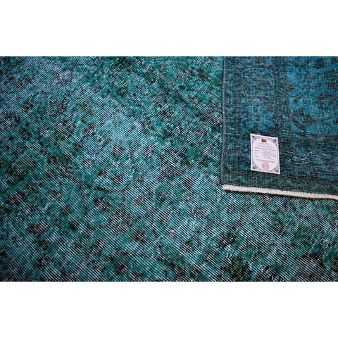 Groen vintage vloerkleed - 274x173 cm - HANDGEMAAKT