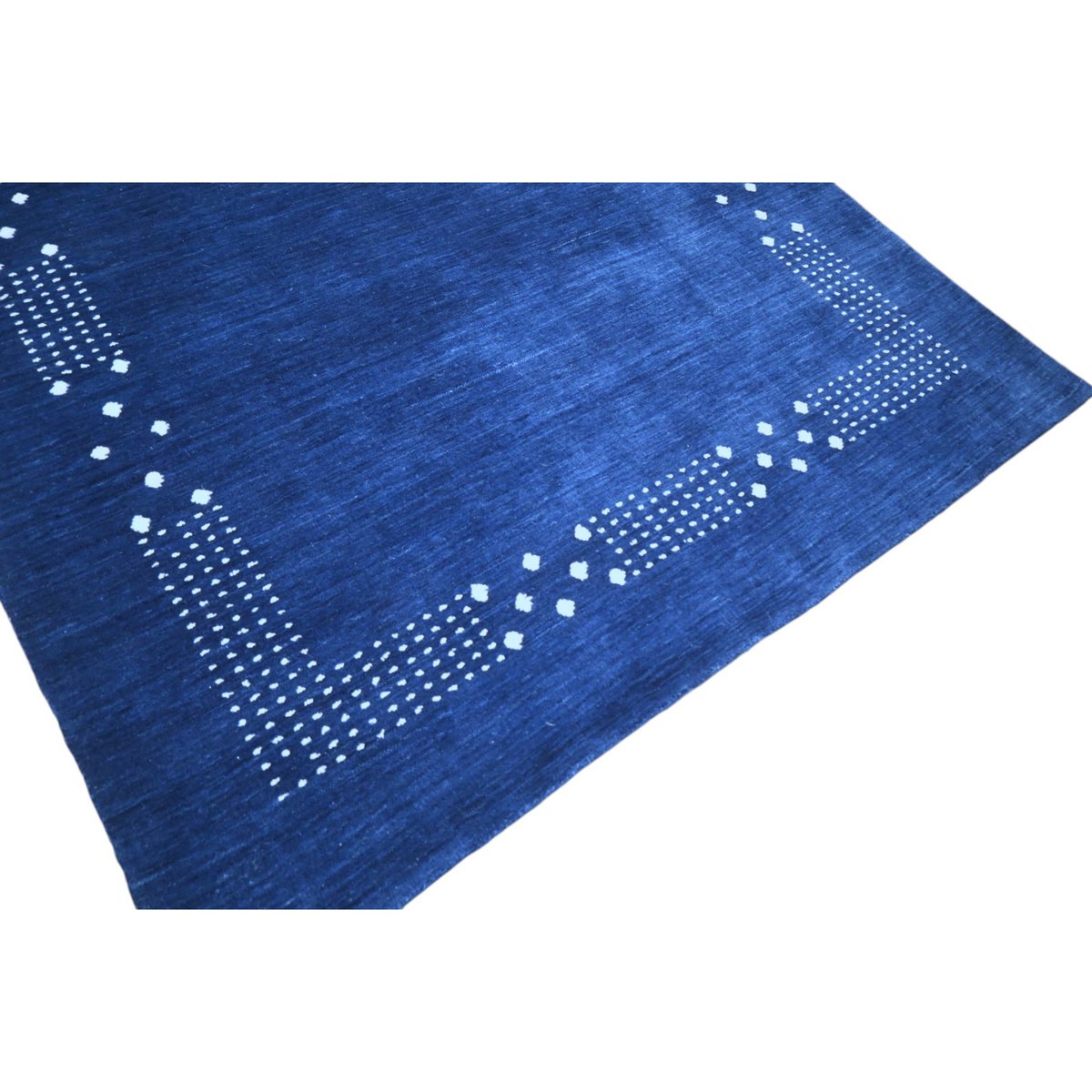 Blauw Gabbeh vloerkleed - 215x140 cm - HANDMADE