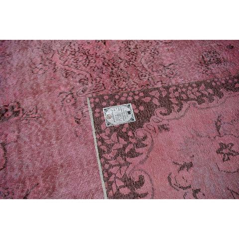Roze vintage vloerkleed - 280x168 cm - HANDGEMAAKT