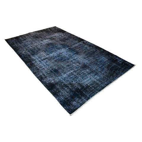 Blauw vintage vloerkleed - 270x160 cm - HANDGEMAAKT