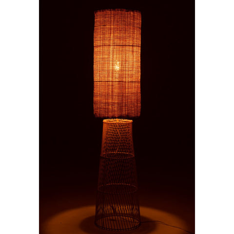 J-Line Lamp Room Linnen/Bamboe Naturel