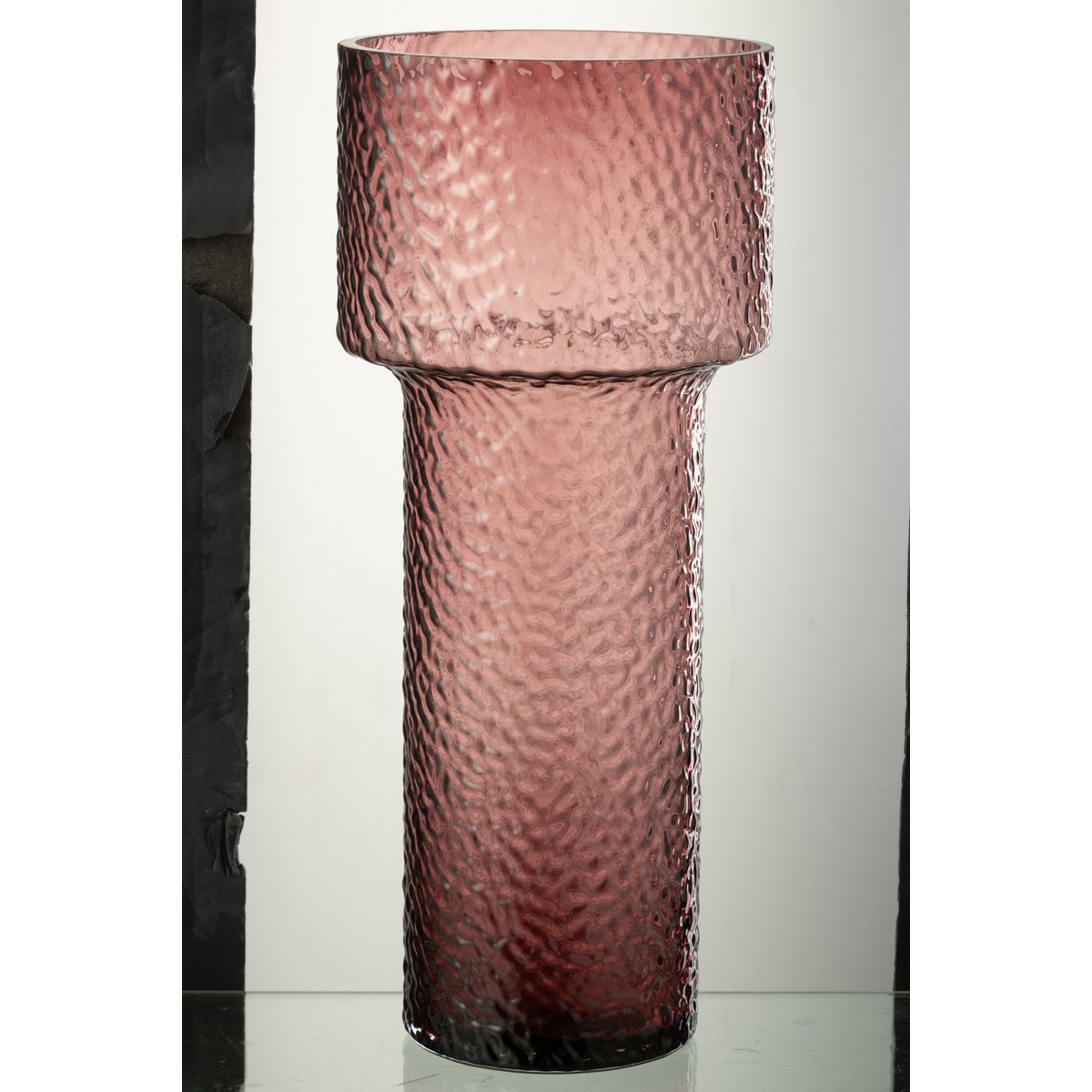 J-Line Vaas Betty Glass Rose Groot