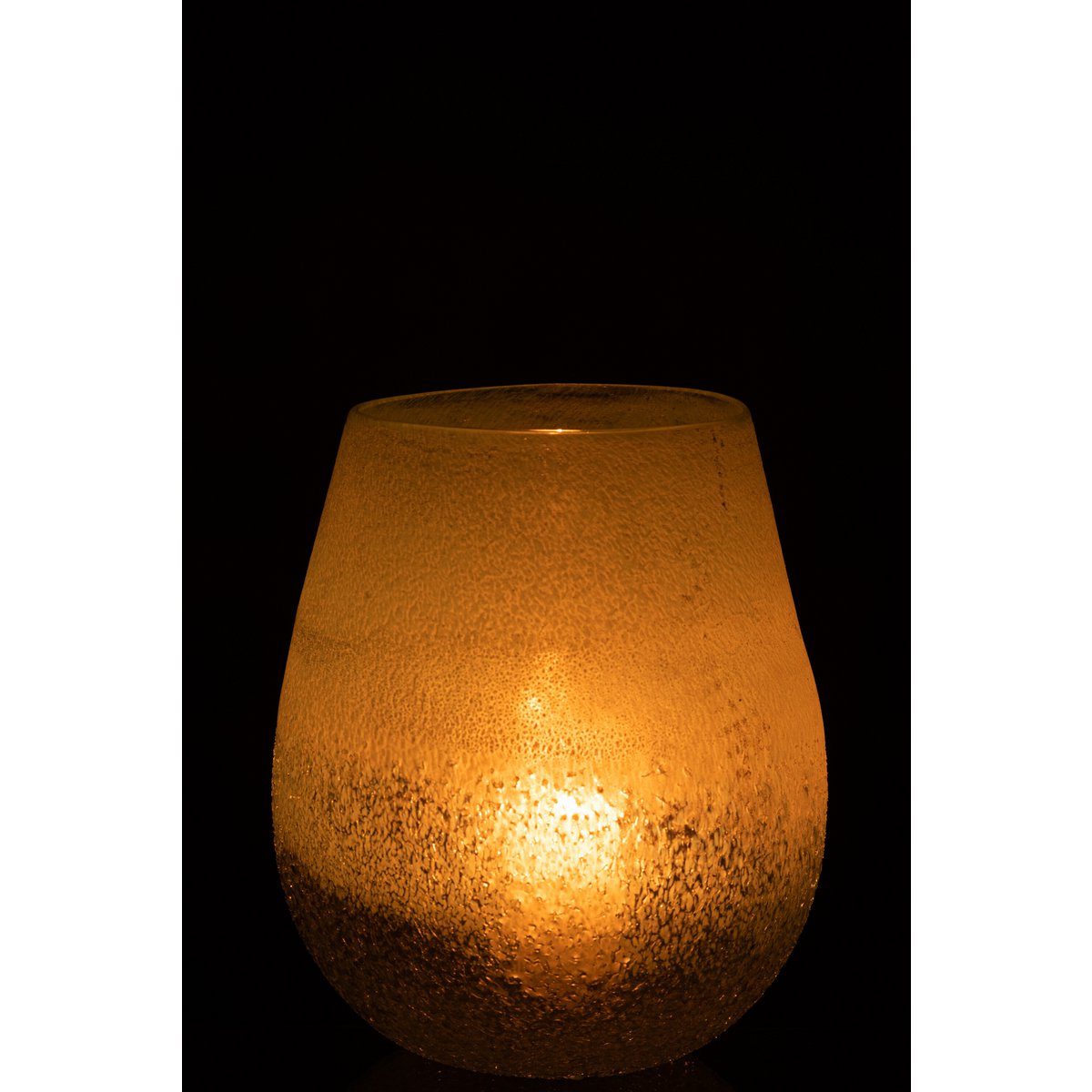 J-Line lantaarn Scavo - glas - aqua - groot