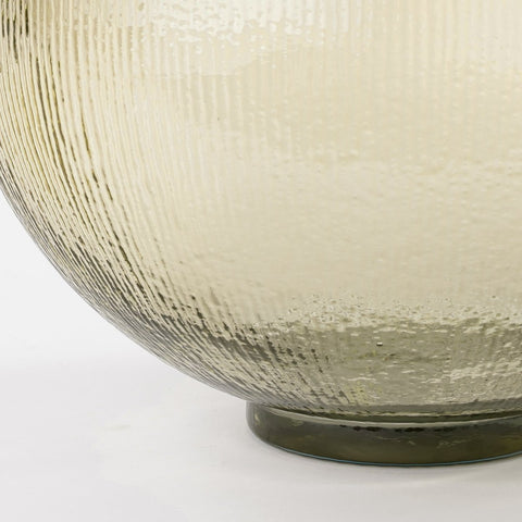 Firenza Fles Vaas - H42 x Ø34 cm - Gerecycled Glas - Lichtbruin