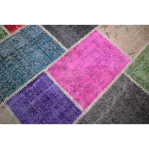 Vintage Patchwork vloerkleed - 230x160 cm - HANDGEMAAKT