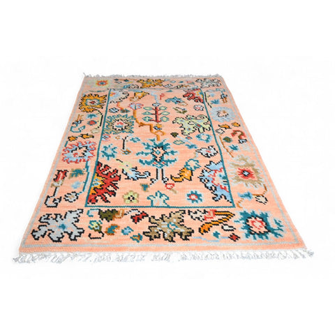 Beige Azeri vloerkleed - 96x68 cm - HANDGEMAAKT